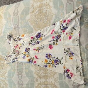 Girls Size M/8 Old Navy Floral Ruffle Dress With Lining